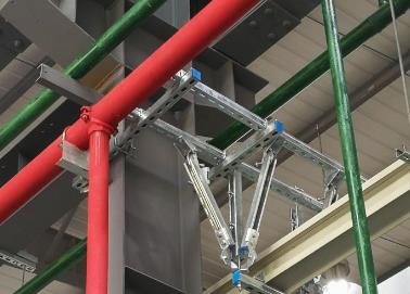 泸县该抗震支架的整体式支吊架结构协调性好
